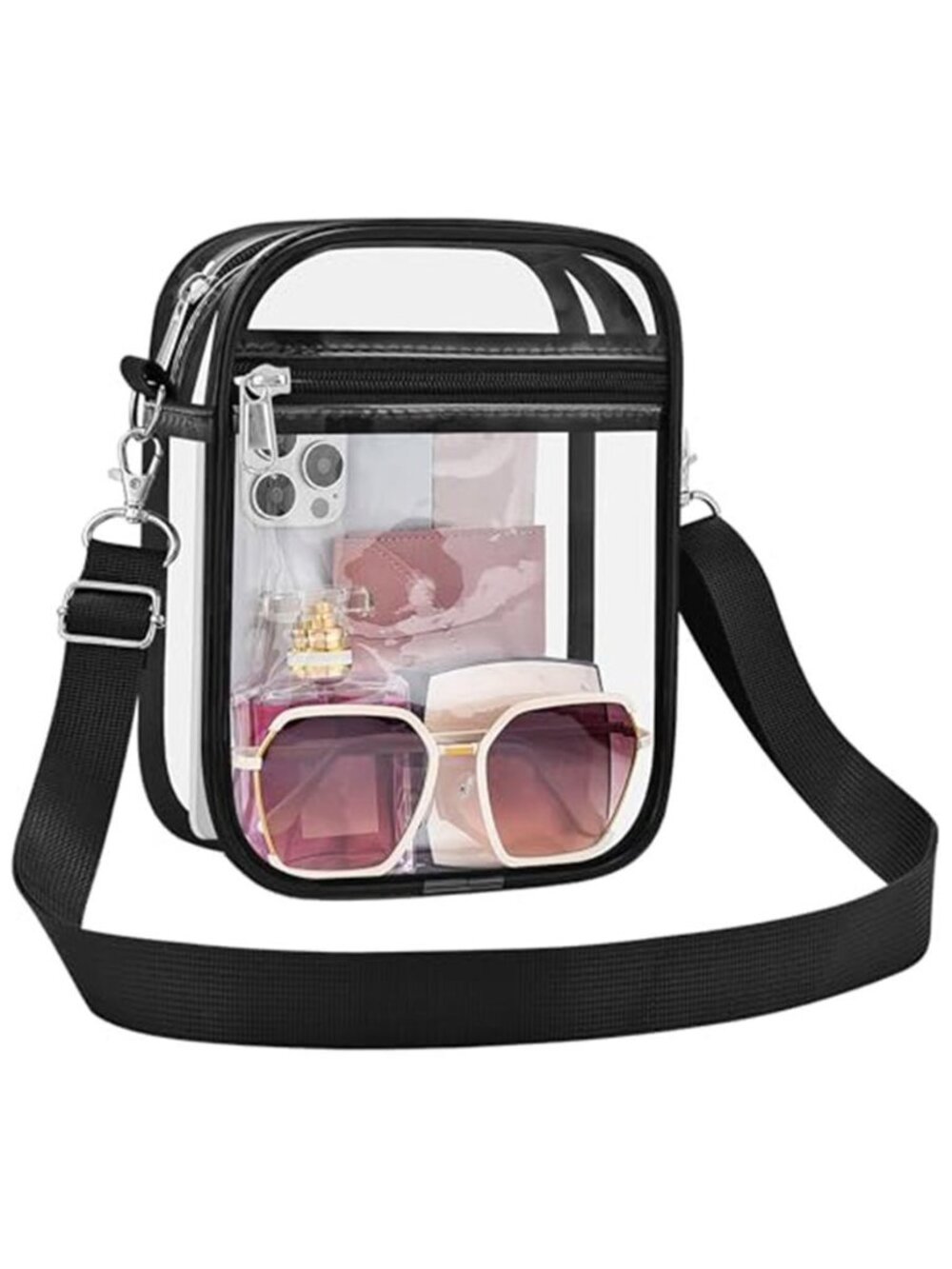 Clear Bag Stadium Approved Clear Purse for Women Clear Crossbody Bag